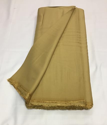 Image of BKRKJ Women's Rayon Cotton Unstitched Fabric by Meter for Sewing Suit Salwar Chudidar Patiyala Kurti Shirt Kameez Blouse Kurta Pyjama (3 Meter, Beige)