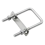 VIKKSAER 4 Pcs U-Bolts, 1-5/8 Inch (50 Mm) Inner Width 100 Mm Length M8 Square U-Bolts, Stainless Steel for Boats Pipelines Trailers & Industrial Steel Structure Conduits