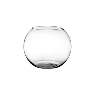 Floral Supply Online Rose Bowl - Glass Round Vase for Weddings, Events, Decorating, Arrangements, Flowers, Office, or Home Decor