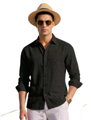 Image of NexaFlair Man's Casual | Formal | Linen| Cotton | Regular Wear Collared | Fit Shirt for Men