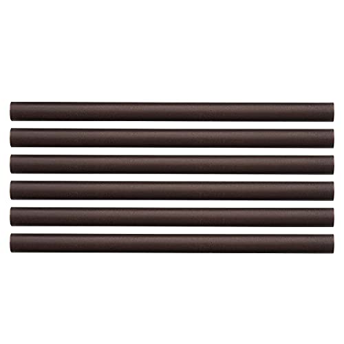 Qdécor Soho Bullnose Tile Trim, 3/4 X 12 Inch Tile Edge Decorative Liner, Oil Rubbed Bronze Finish, 12 Pack #TOP1