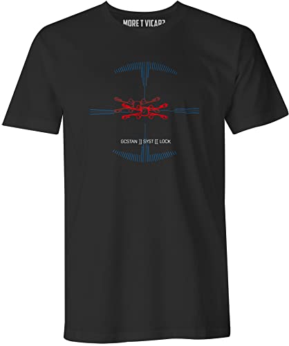 T-shirt rétro homme SF années 80 noir S pour un look vintage sans faux pas