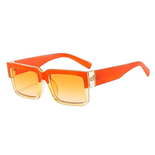 Lunettes de soleil femmes mode hommes cadre carré vintage nuances UV400 bicolore collection 2025