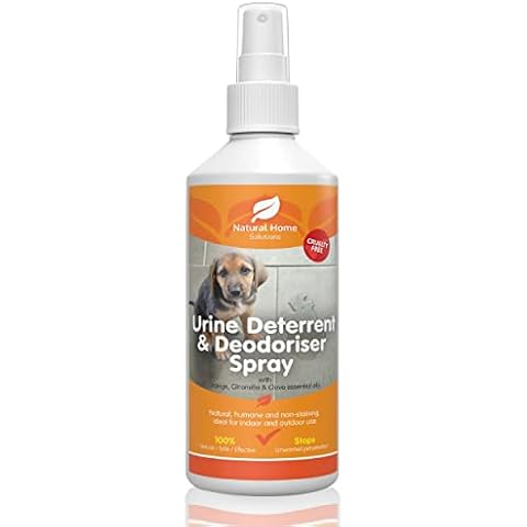 Natural Home Solutions Urine Deterrent & Deodoriser Spray Urine Stop for Cat And Dog Repellent Stop Cats And Dogs Repeat Marking Indoors And Outdoors 100% Natural Enzyme Urine Destroyer Cover