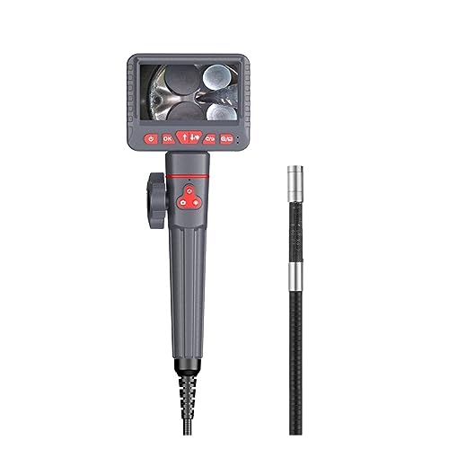 Boroscopio Articulado Bidireccional De 180° con Pantalla 4,3 ', Endoscopio Industrial Dirección 1080P For Inspección Alcantarillado Automóviles PrecisióN Clara(3m,6MM)