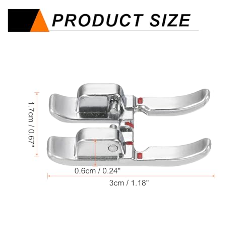 Pie Prensatelas Open Toe Acero Inoxidable 9mm miniatura 2