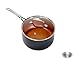 Gotham Steel 3 Quart Nonstick Sauce Pan with Lid Small Ceramic Pot with Lid, Sauce Pot + Saucepan with Lid / Small Multipurpose Pot With Stay Cool Handles Small Saucepan Non Toxic Oven/Dishwasher Safe