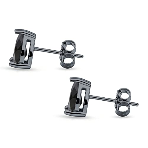 Art Deco Pear Shape Solitaire Push Back Stud Earring 8mmX6mm Excellent Simulated Cubic Zirconia Solid 925 Sterling Silver2