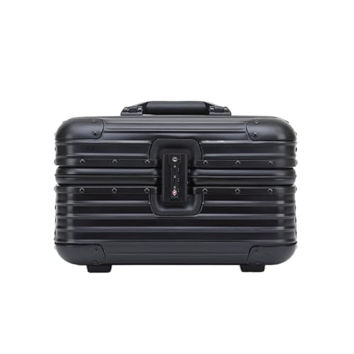 Suitcase Password Box Makeup Box 14 Inches Toolbox 17 Inches(Classicblack,14inch)
