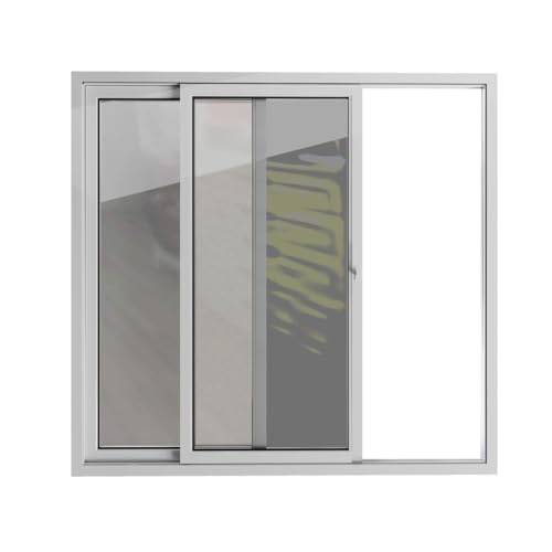VDOMDOORS Patio Exterior Metal-Plastic Sliding Doors/Patio 8166 White Silk 72' x 80' Right Active Door/Tempered Clear Glass Bypass Door