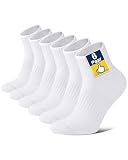 Niofind pack 6 pares calcetines deporte hombre y mujer de algodón transpirables, fitness y uso diario