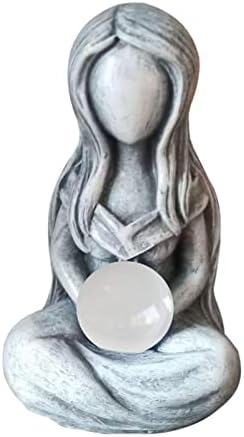 Hearthxy Mother Earth Goddess Statue - Millennial Gaia Statue Mother Earth Statue - Mother Earth Crafts Sculpture for Home And Garden Outdoor Decor, Earth Day Decoration