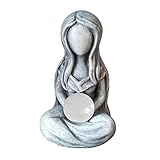 Excelente calidad: hecha de resina no tóxica y respetuosa con el medio ambiente, la estatua de la diosa es duradera y duradera, lo que hace una decoración especial y única.