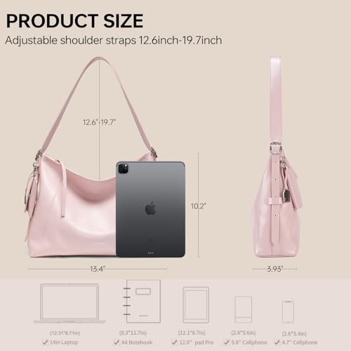 Bolso de cuero tipo bandolera negro para mujer miniatura 4
