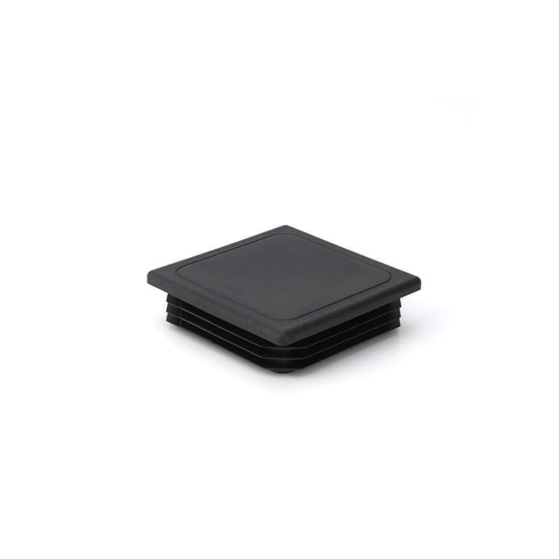 Tapones Interiores De Plástico Negro Tubos Sección Cuadrada (24 Unidades) 20 Mm X 20 Mm Fáciles Instalar Antideslizantes Y Resistentes A Los Arañazos For Metálicos,Mesas,Estantes Y Tapones