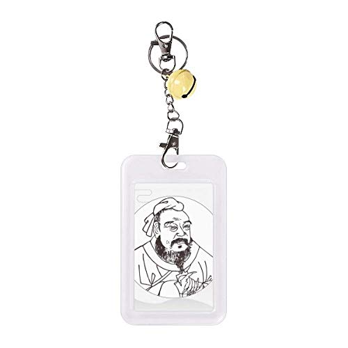 Protège-carte crédit Taoïsme Lao Tzu badge de sécurité RFID jaune