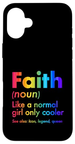 Faith Like A Normal Girl Only Cooler Queen ���O �X�}�z�P�[�X iPhone 16 Plus �p
