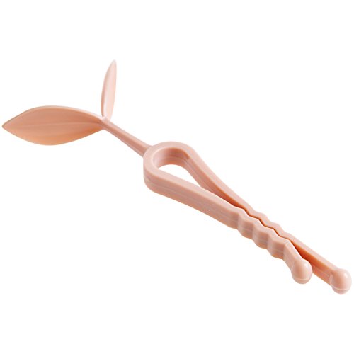 Müllsack Clip Anti-Rutsch-Clip Kreative Grüne Bud Fass Side Clip Anti-Fall-Clips Mülleimer Rand Clip Halter (6 Stück, Rosa und Grün)