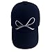 Womens Baseball Caps Bow Hat Cute Trucker Hats for Girl Fashion Gorras para Mujer Mens Embroidery Adjustable Ball Cap Navy