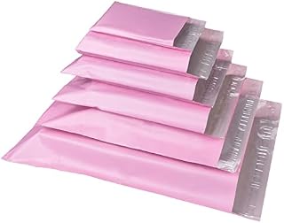 Anstore 120 PCS Mailing Bags ,Mixed Size Matte Mailing Postal Bags, Self Seal Poly Plastic Postal Mailers, 6 Sizes Postage Sacks Envelopes Poly Mailers for Posting Clothes, Books, & Boxes (Grey)