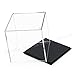 Odoria Clear Display Box for Baseball Tennis Ball Small Figure Dustproof Acrylic Case (3.7