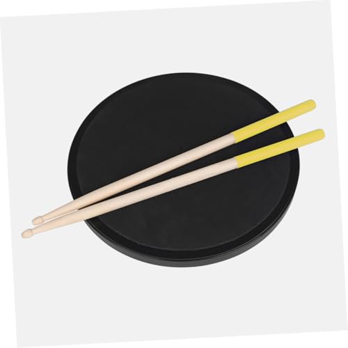 1 par de baquetas de madera de arce antideslizantes para práctica, herramienta ligera para percusión para adultos para todos los tipos y géneros de batería, amarillas miniatura 6