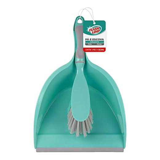 Conjunto 2 Peças limpeza diária Pá e Escova, LAV6591, Flash Limp, Verde