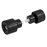 1 par de Protectores de Barra de Choque, Bola Protectora for Motor de Motocicleta, alforjas, Parachoques, Bola M12, Aptos for Harley Touring Softail Sportster XL Dyna(Black Guard Ball)