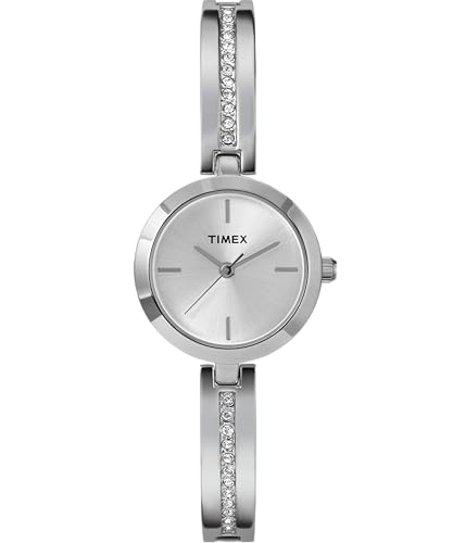 Montre femme Timex TW2W96200 Main Street bicolore 25 mm cadran argenté