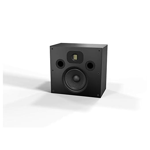 OSD Black Studio Monitor/On-Wall Speaker w/ 8" Woofer, AMT Ribbon Tweeter, and MDF Back Box - S-84BLK