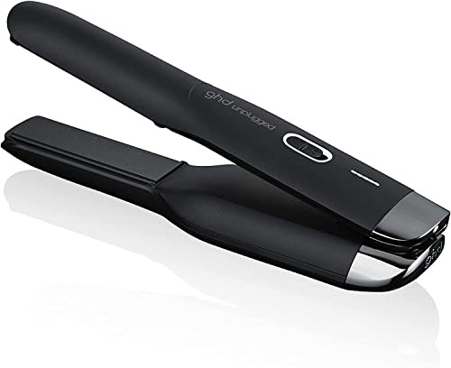 ghd unplugged - Plancha de pelo profesional inalámbrica con tecnología Dual-Zone, Tamaño óptimo para bolso de viaje, negro