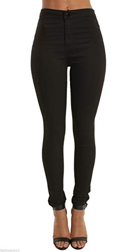 Andongnywell Women High Waist Stretch Skinny Jeans High Rise Juniors Stretchy Butt Lift Jeans Solid Skinny Trousers2