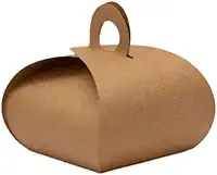 50 Caixas Caixinhas Embalagem Kraft Bem Casado Alfajor Pão de Mel Docinhos 5,5cm x 5,5cm x 4cm x 5cm Pequena