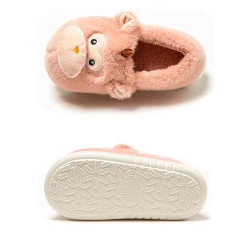 Monkey Slippers Women Funny Plush Cartoon Animal Slides Cute Kawaii Cozy Fuzzy Closed Back House Shoes4