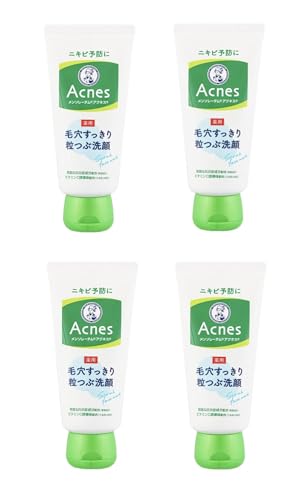 【まとめ買い】 メンソレータム アクネス 薬用毛穴すっきり粒つぶ洗顔 医薬部外品 毎日すっきり洗ってニキビ予防 130g×4本