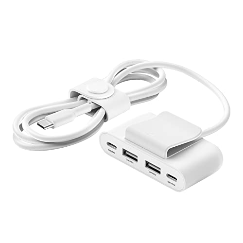PROLUNGA DI 2 M: il cavo di prolunga integrato da 2 metri ti consente di ricaricare i tuoi dispositivi ovunque e di posizionare l'adattatore laddove più ne hai bisogno, grazie alla pratica clip rimovibile.
