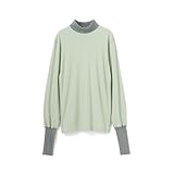 [白鷺ニット] ユニセックス おやすみインナー ZZZ 身生地綿100% 両起毛 12分袖 長袖 インナー 男女兼用 あったか 薄手 防寒 冷え対策 ストレッチ 快眠 ルームウェア パジャマ下 肌着 部屋着 秋冬用 K4300P-E (LL, グリーン)