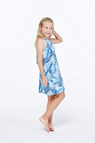 Image of Hawaii Hangover Family Matching Hawaiian Clothes, Simply Blue Leaves | Family matching Hawaiian outfits, Simply Blue Leaves, lightweight rayon, machine washable, tropical leaf print, luaus