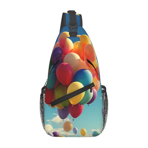 Bolso Sling para Hombre y Mujer Color Negro Mochila Cruzada miniatura 1