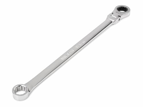 TEKTON 15/16 Inch Long Fixed/Flex Head Ratcheting Box End Wrench | WRB35324