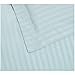 Amazon Basics Microfiber 3 Piece Duvet Cover Set, Full/Queen, Spa Blue, Striped