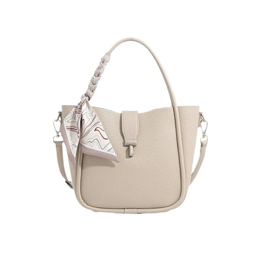 Shoulder Slant Handle Bucket Bag