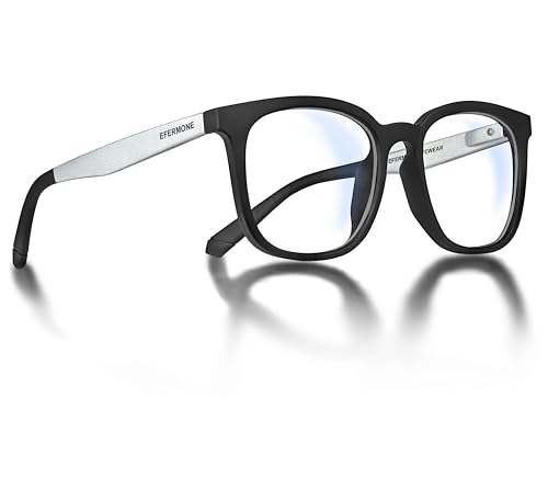 EFERMONE® Blue Cut Computer Eye Protection Glasses, Round Frame, ...