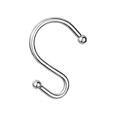 Splash Home S Shape Shower Curtain Hooks Cover