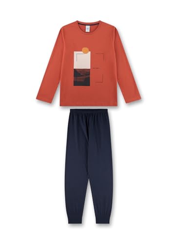 Sanetta Jungen-Schlafanzug rot | Hochwertiger und bequemer Schlafanzug aus Baumwolle für Jungen. Pyjamaset für Jungen 140