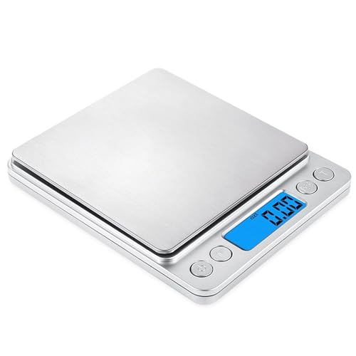ARA CHOICE 500g/0.01g Mini Small Pocket Digital Gold Weighing Pans Scales Jewelry Scale New Weight Scales Precision Gram Scale Food Great For Travel Kitchen Gold Coins