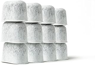 K&J 12-Pack of Cuisinart Compatible Replacement Charcoal Water Filters for Coffee Makers