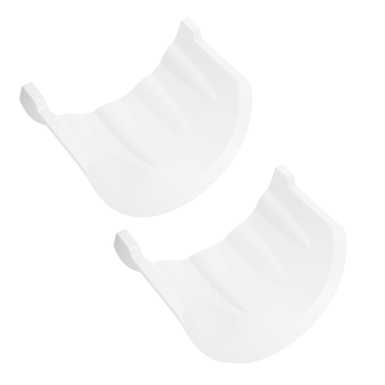 Tejadillo protector Veemoon para cámara exterior con dos viseras plásticas blancas