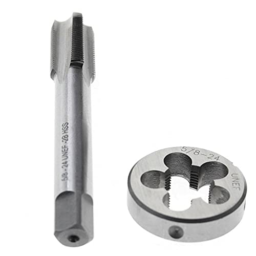 pièces HSS jeu de tarauds et de matrices à droite foret métrique 5/8 pouces-24 UNEF filetage taraud perceuse Machine prise taraud matrice