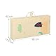 Relaxdays Spielmatte, Faltbare Kindermatte, schadstofffrei, 200 x 180 cm, XPE-Schaumstoffmatte, Krabbelmatte Baby, bunt